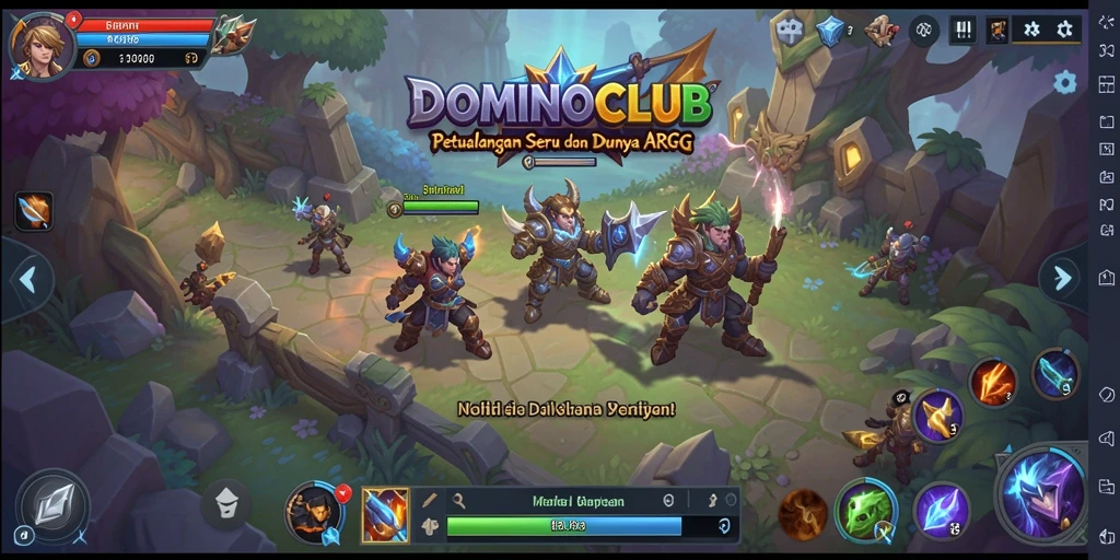 Tangkapan layar gameplay DOMINOCLUB yang memukau dan penuh aksi.