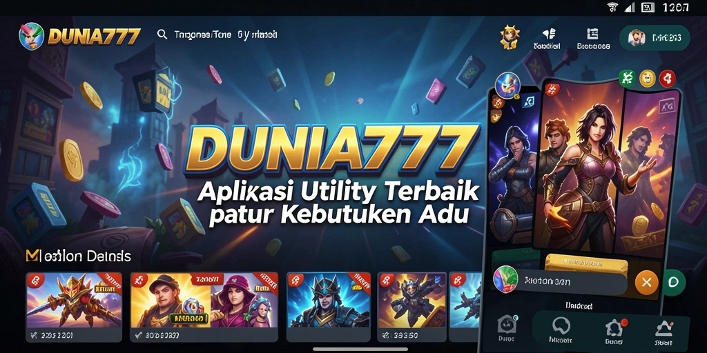 Tampilan antarmuka DUNIA777 yang intuitif dan mudah digunakan.