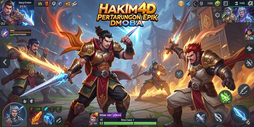 Tampilan menarik dalam pertarungan MOBA di HAKIM4D.