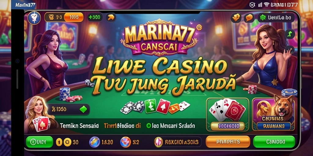 Tampilan gameplay interaktif dan dealer langsung di MARINA77.