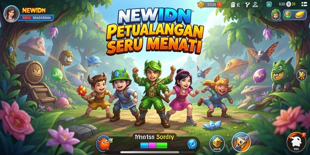 Tampilan gameplay <strong>NEWIDN</strong> yang menggugah selera dan penuh aksi.