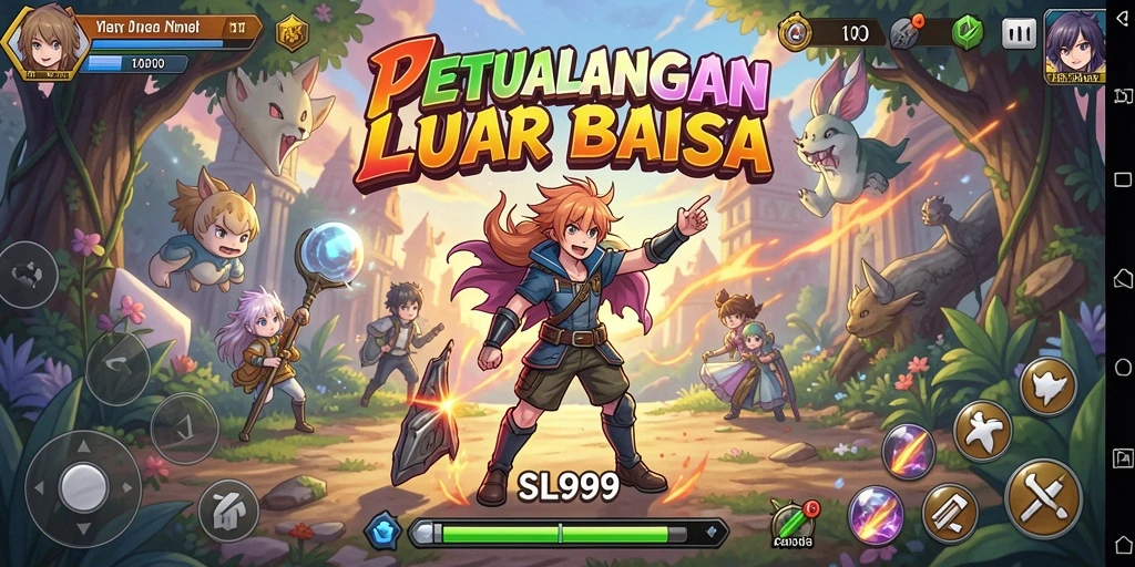 Tampilan gameplay SL999 yang memukau dalam dunia Anime.